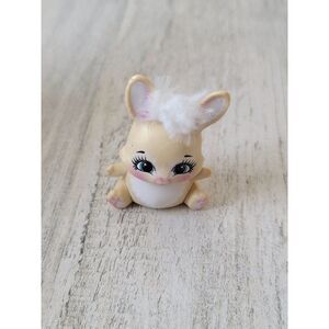 Mini blushing Easter Bunny toy figure rabbit fluff